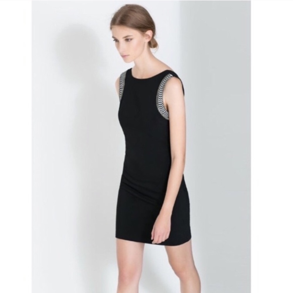 Zara Black Beaded Dress